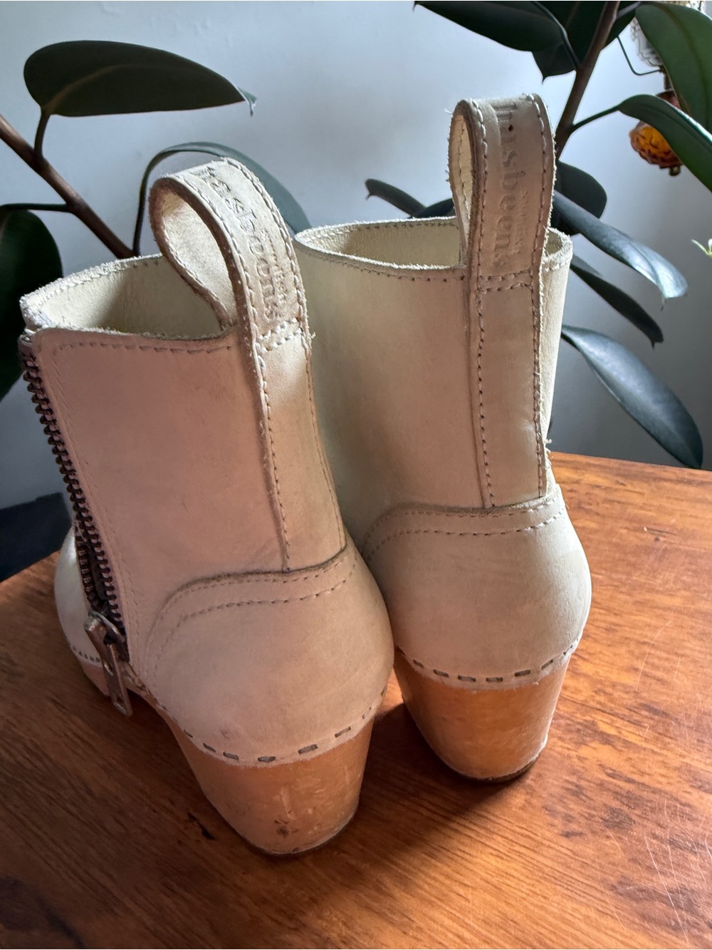 TOFFEL SWEDEN size 37 Womens Beige Suede Zip Ankle Booties - Picture 15 of 15